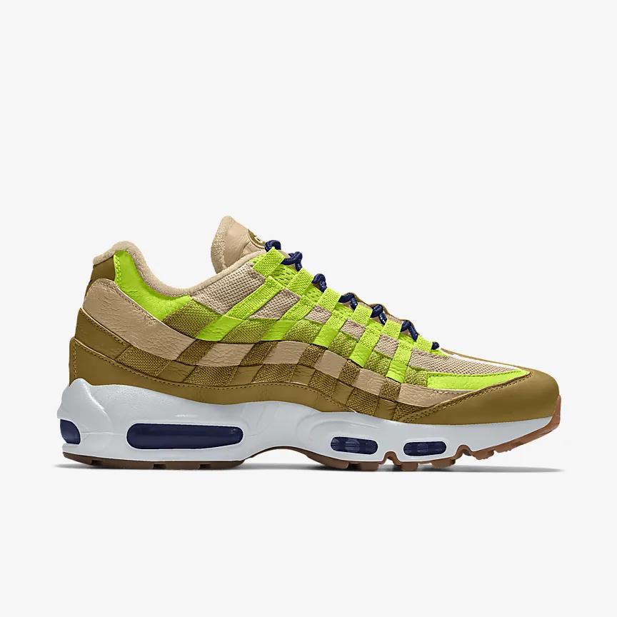 Giày Nike Air Max 95 Unlocked By You Nam Nâu Xanh